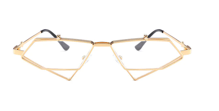 Elegant Round Face Sunglasses - Vintage Steampunk Style