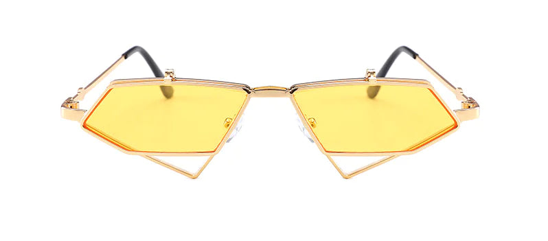 Elegant Round Face Sunglasses - Vintage Steampunk Style